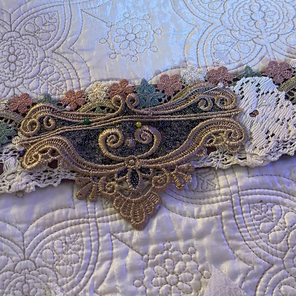 Boho gypsy belts and headbands unique handmade upcycled materials - Picture 2 of 5